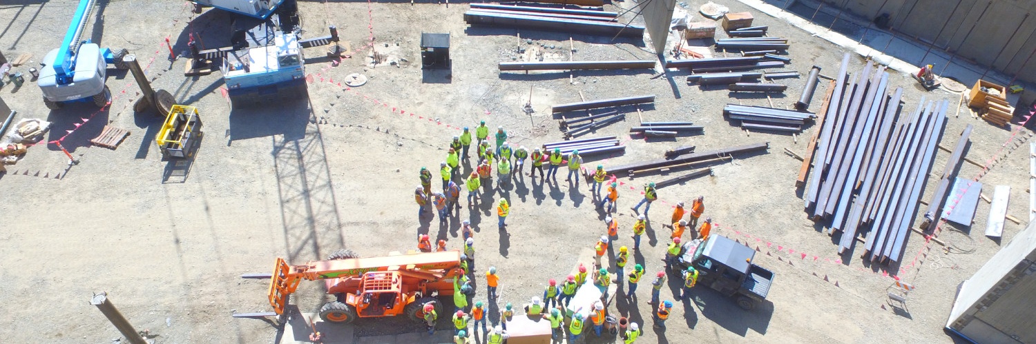 safety huddle at jaynes corporation